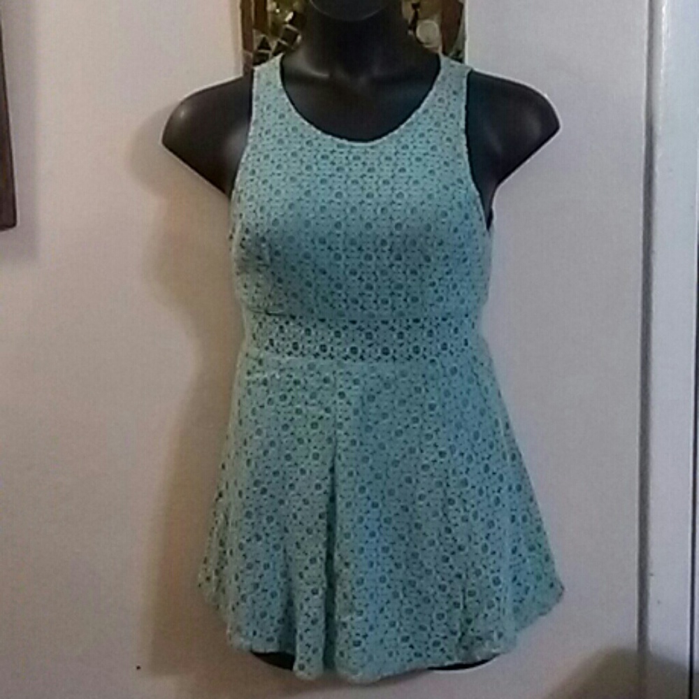 Mudd Aqua Girl’s Blue Lace Skater Dress